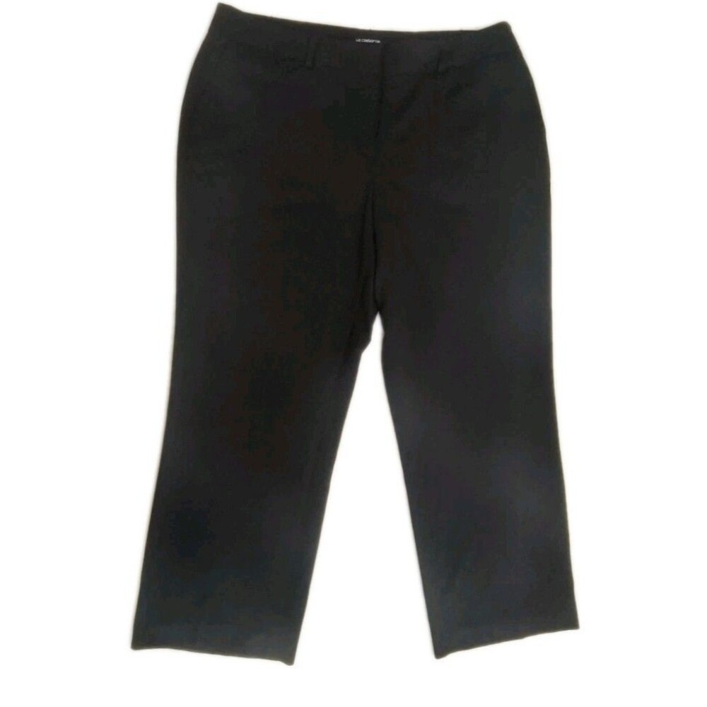 Liz Claiborne Career Sophie Classic Slender Trouser Women's 16WS Black Pants